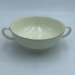 Vintage Wedgwood England Edme Two Handled Soup Bowl on Pedestal